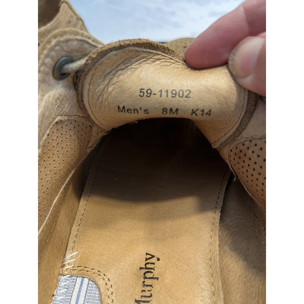 Johnston & Murphy Wingtip Dress Shoes Suede Brown Leather Lace Up Men’s 8M - Picture 9 of 16